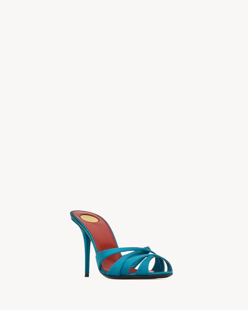 CHANDELLE mules in satin crepe