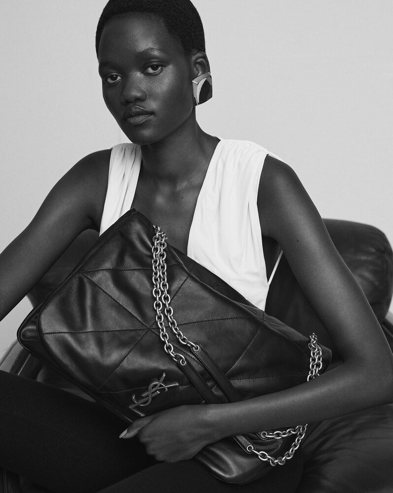 Saint Laurent Calypso in Patent Leather - Black - Women