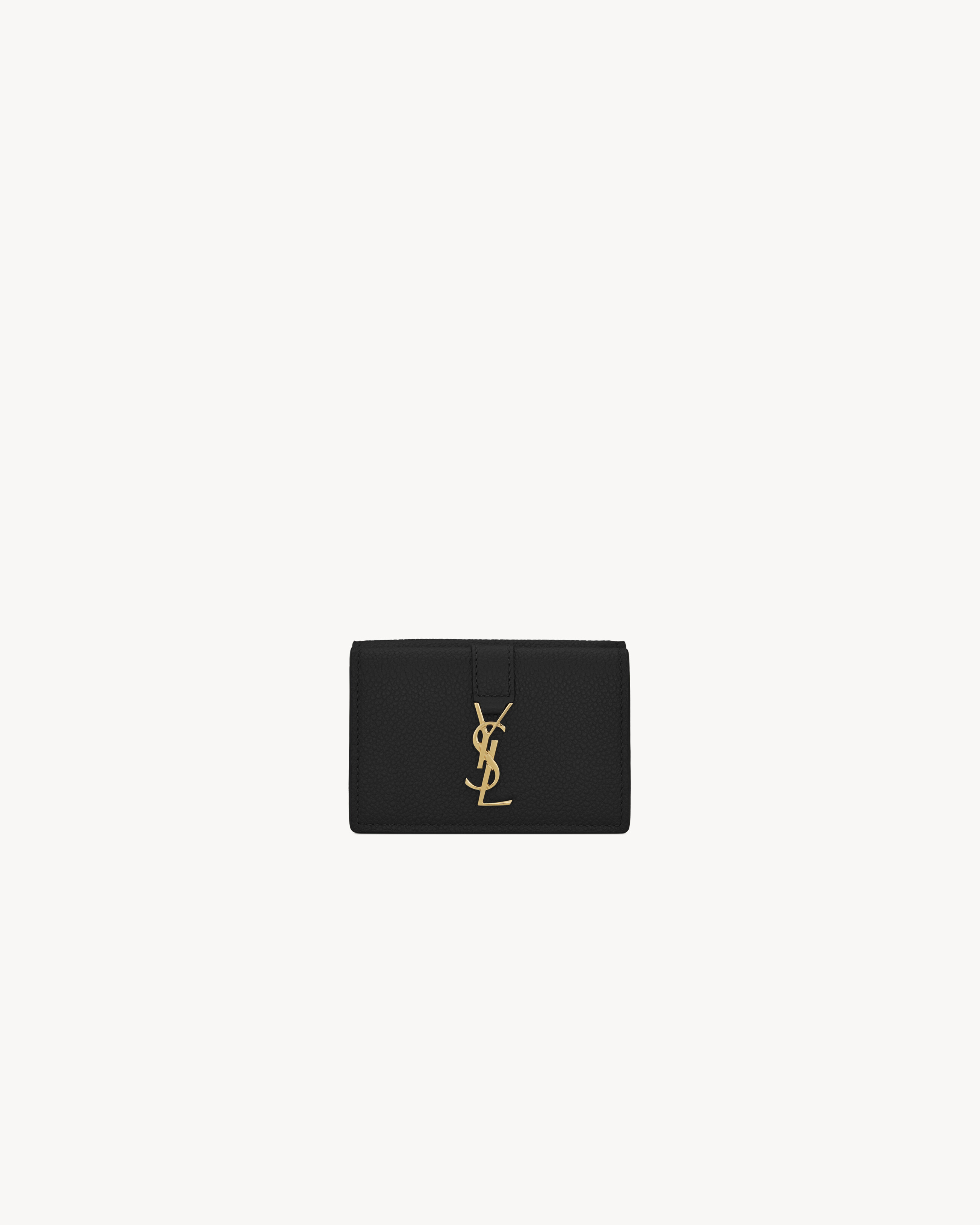 YSLライン オリガミ タイニーウォレット ブラック/グレインレザー 三越伊勢丹 | SAINT LAURENT/サンローラン_women通販 | YSL