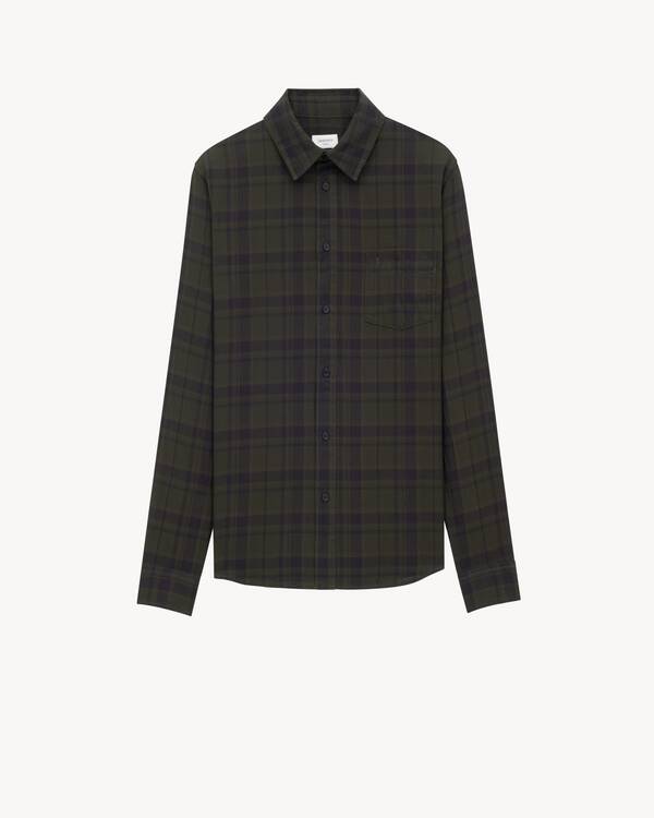 SAINT LAURENT ダークグレー 長袖シャツ SAINT LAURENT ダークグレー 長袖シャツ SAINT LAURENT ブラック