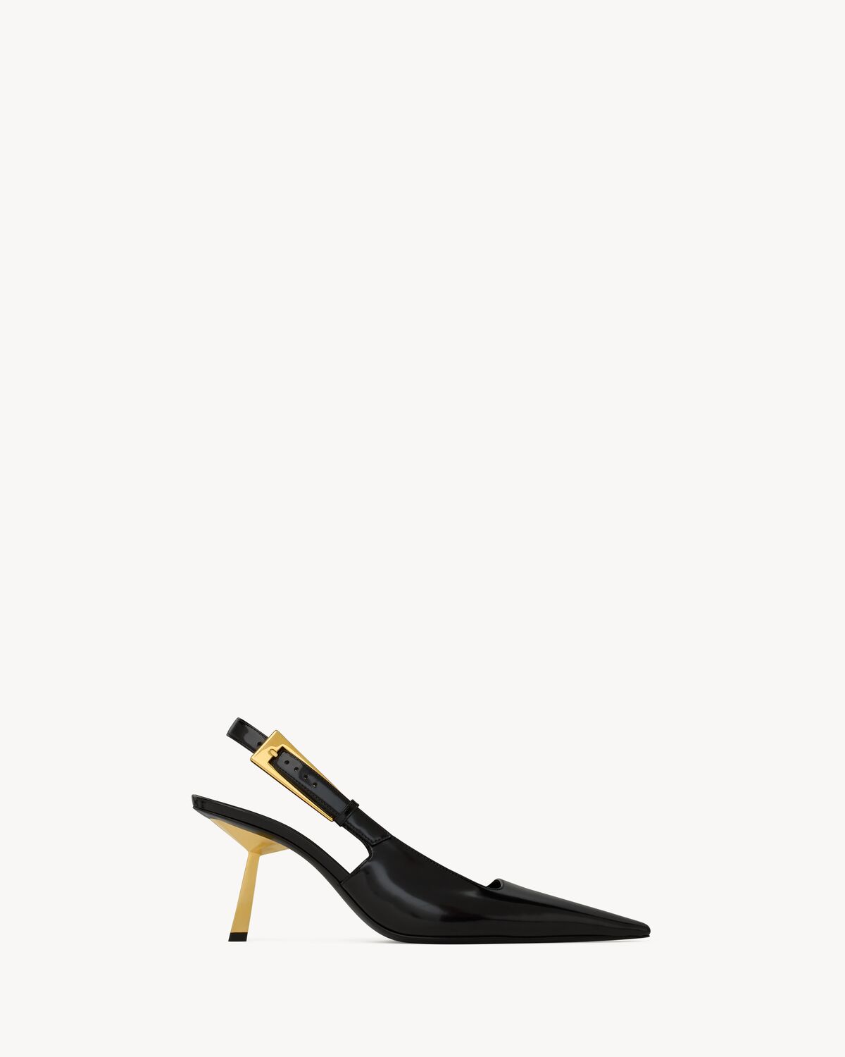 lee slingback pumps in glazed leather