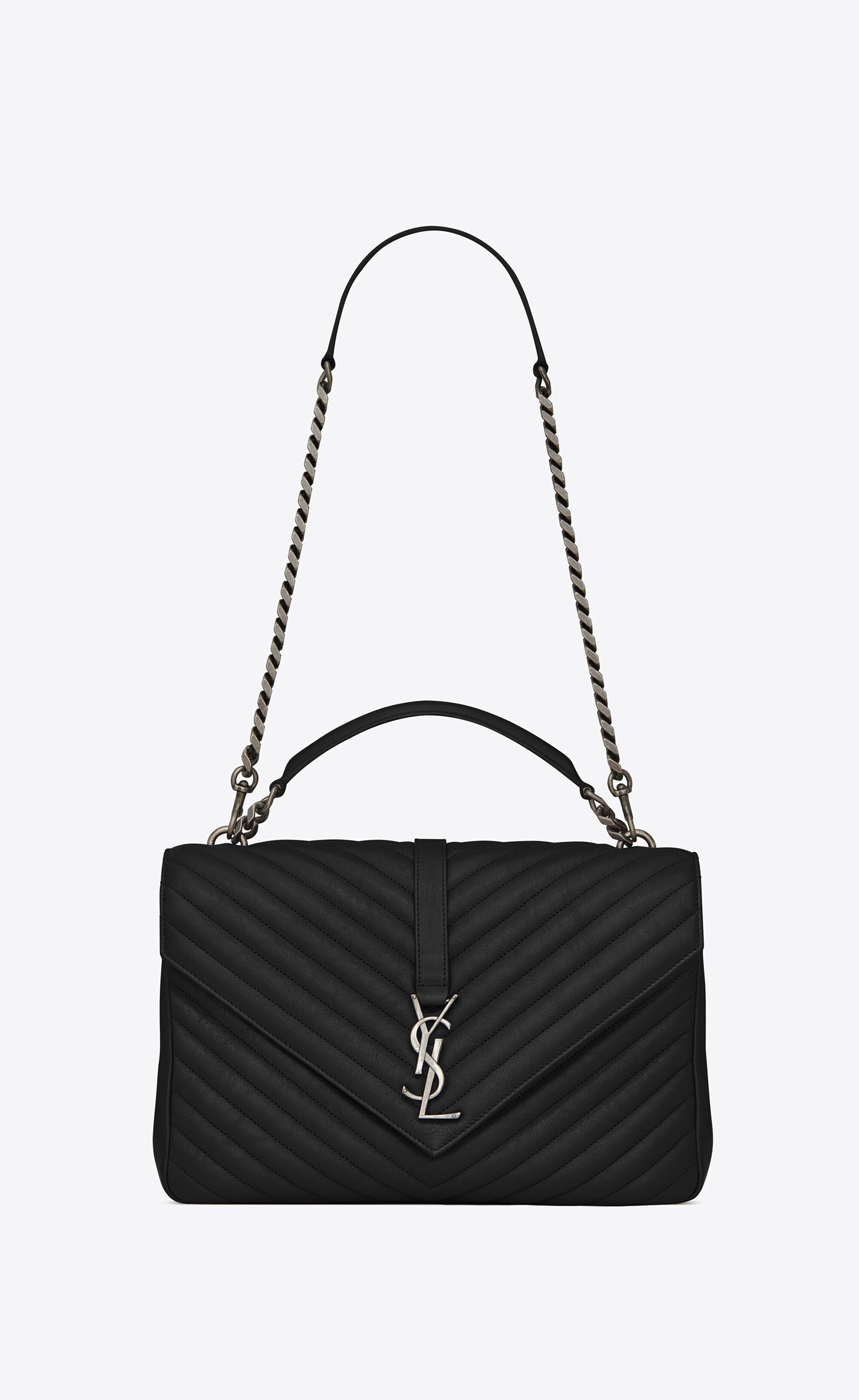 Louis Vuitton YSL Black College Bag Large Gold Hardware - A World