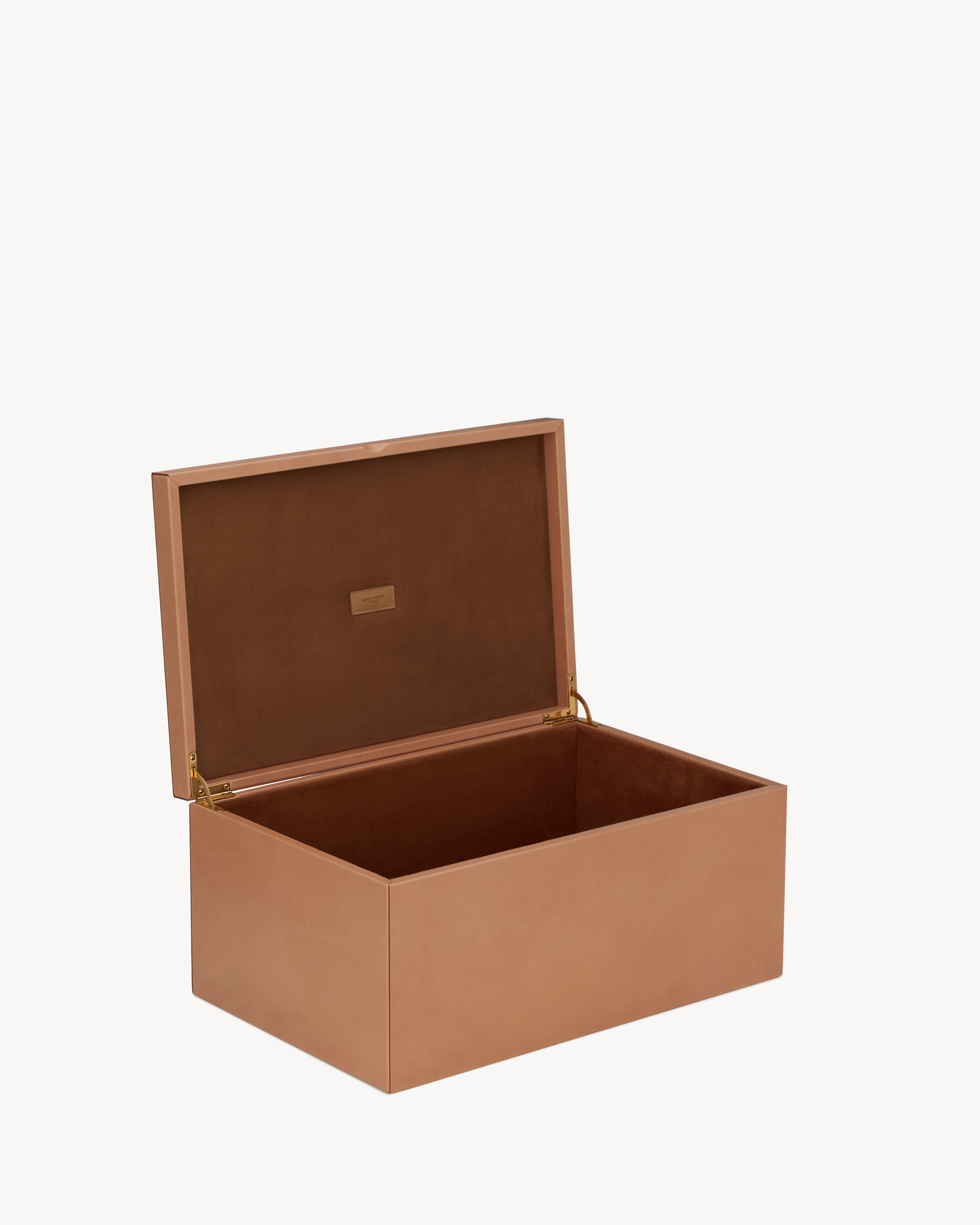 LARGE BOX IN VEGETABLE-TANNED LEATHER