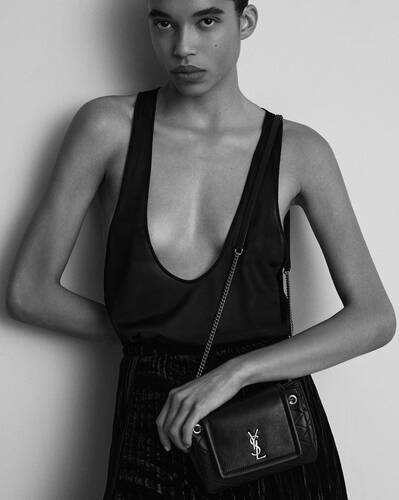 SAINT LAURENT: mini bag for woman - Black  Saint Laurent mini bag  678401DV707 online at