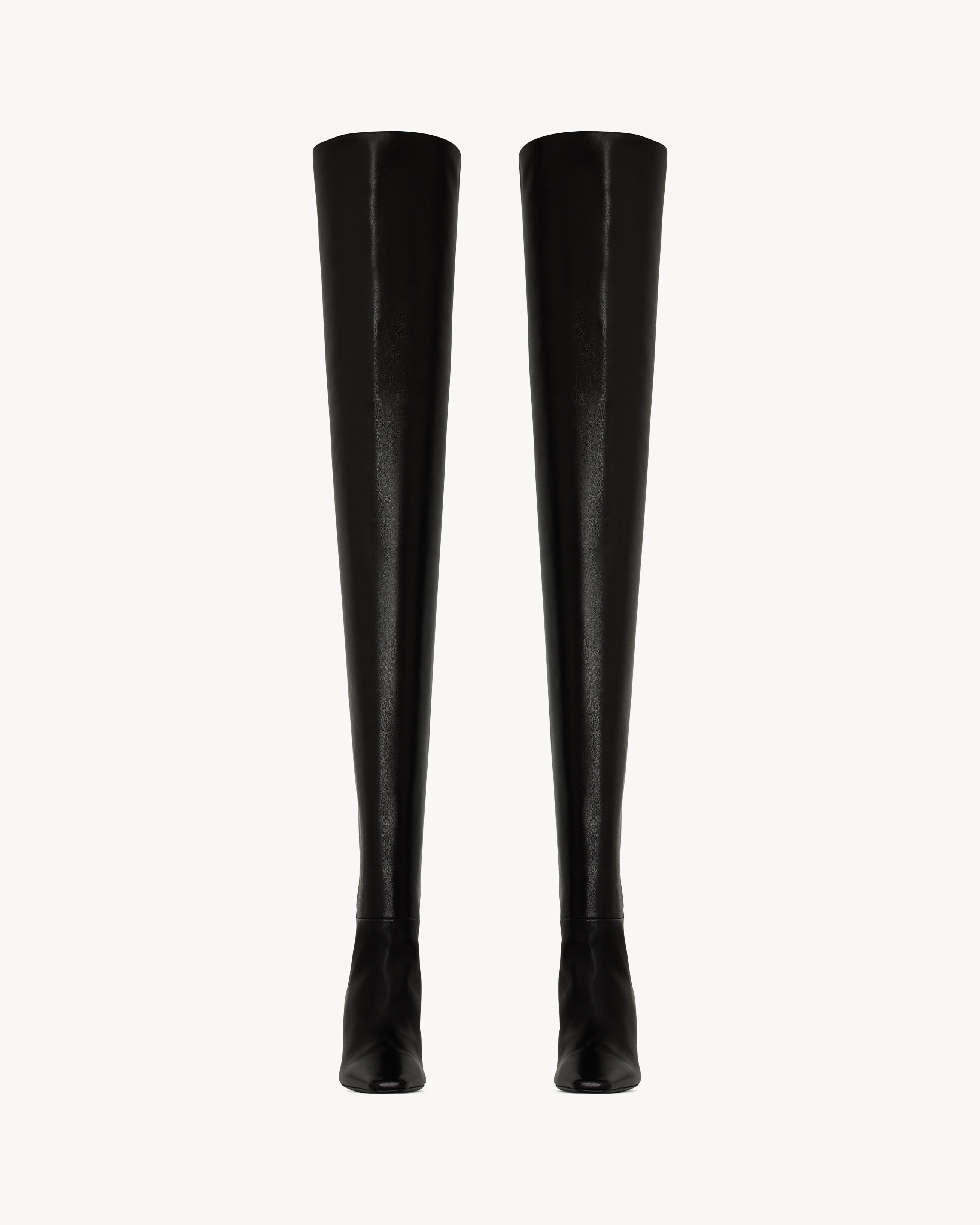 JILL cuissardes en cuir lisse