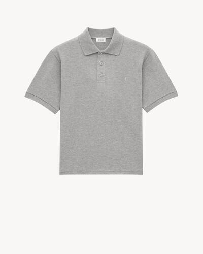 Cassandre Polo Shirt in Piqué | Saint Laurent | YSL US
