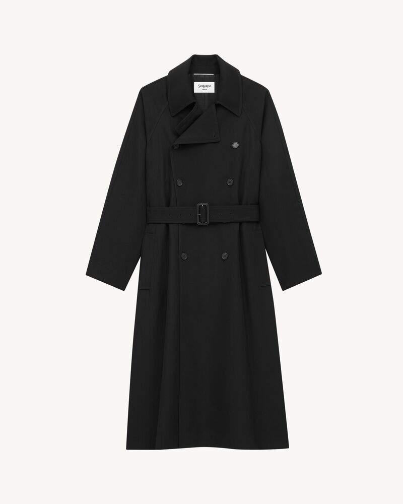 long coat in grain de poudre