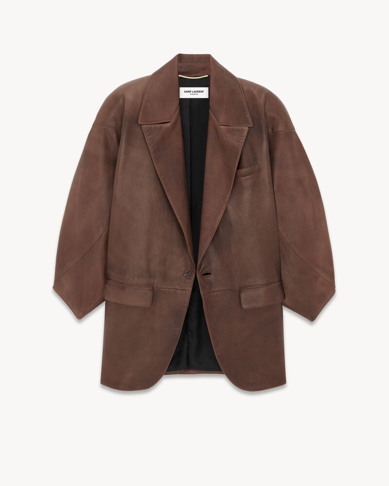 Oversized jacket in lambskin Saint Laurent
