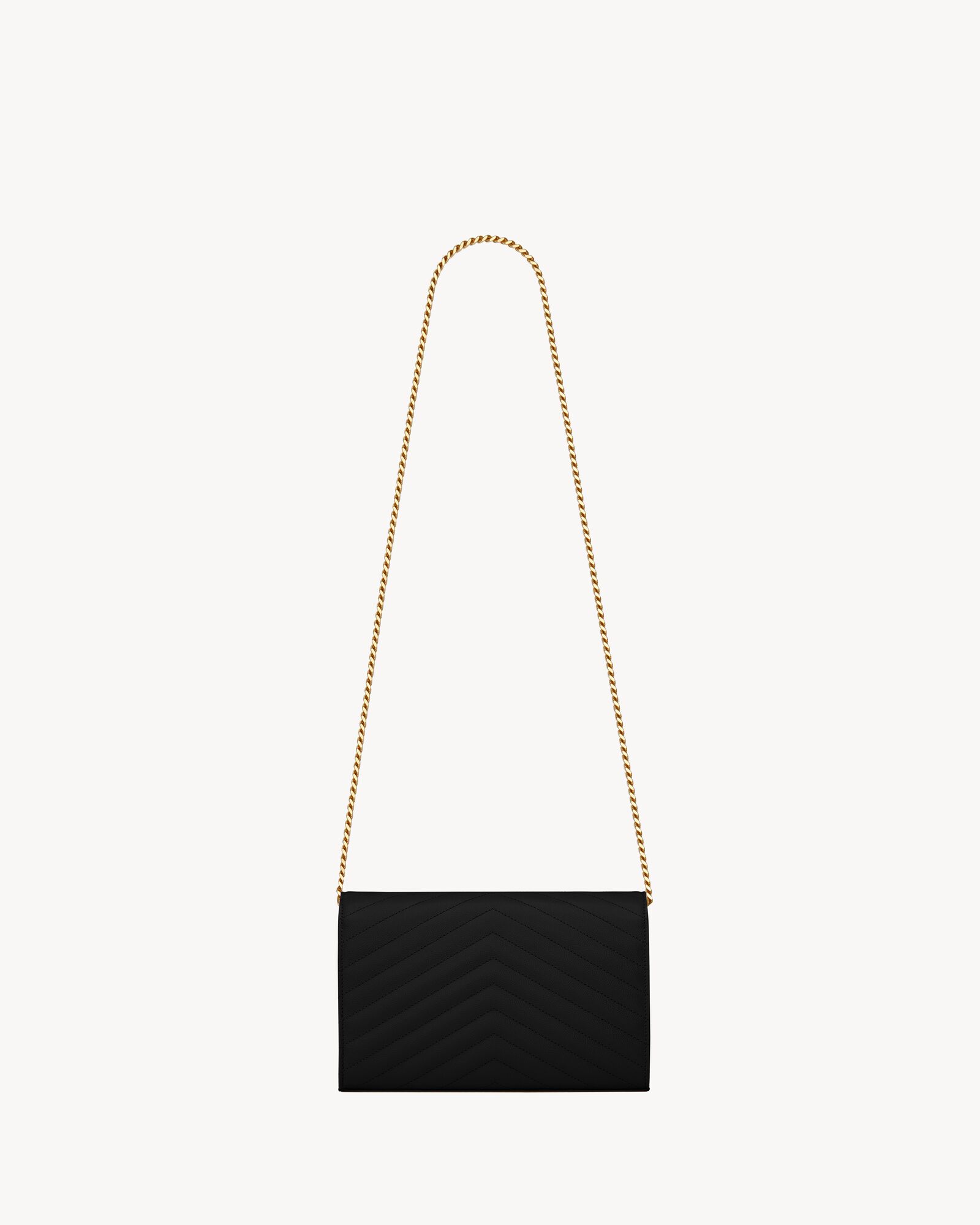 LOU Mini bag in quilted grain de poudre embossed leather Saint Laurent