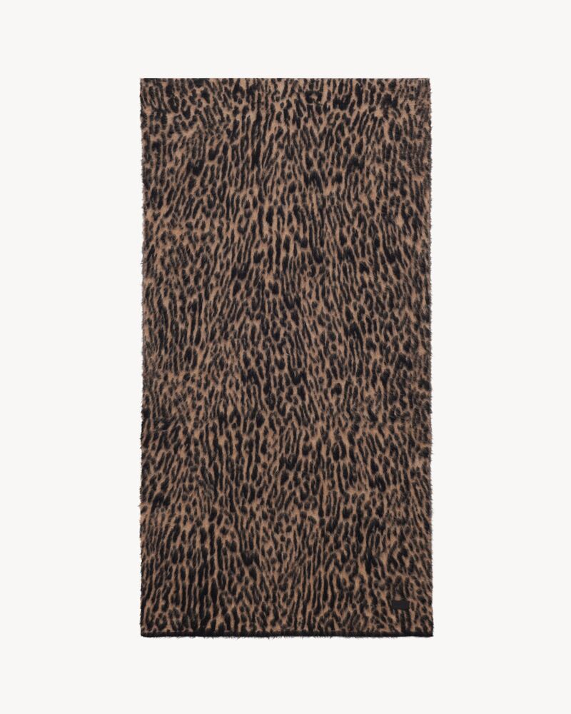 LEOPARD SCARF IN KNIT