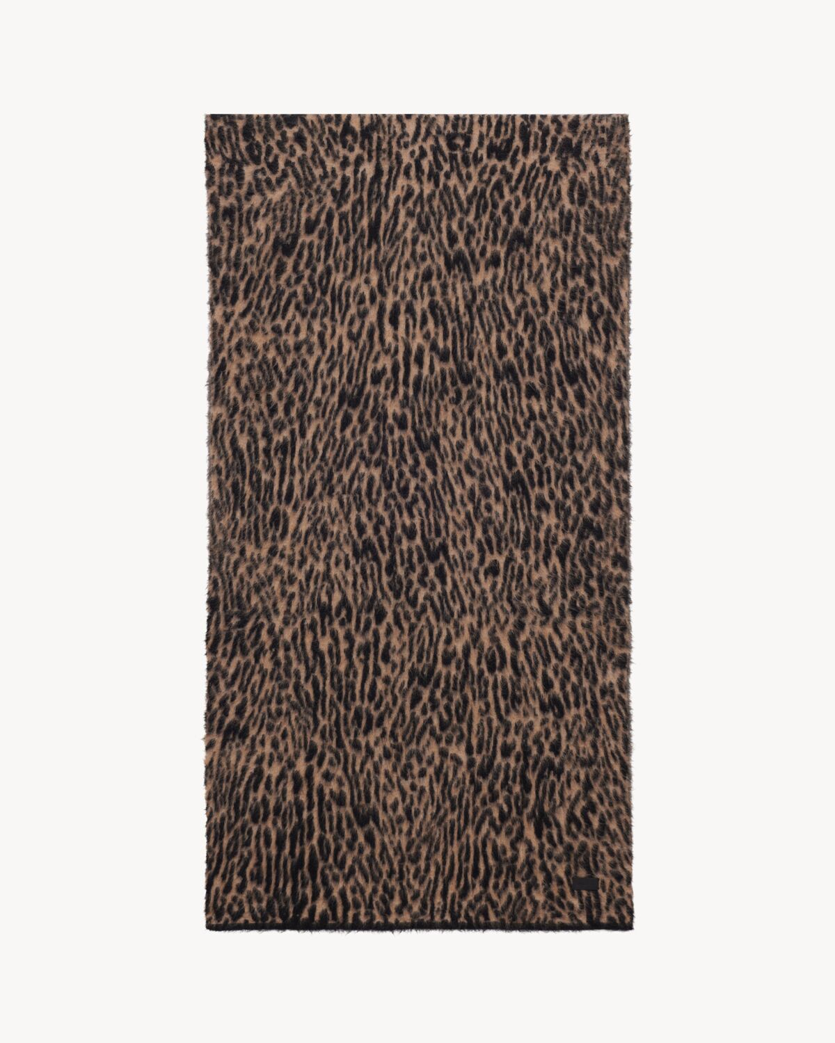 leopard scarf in knit