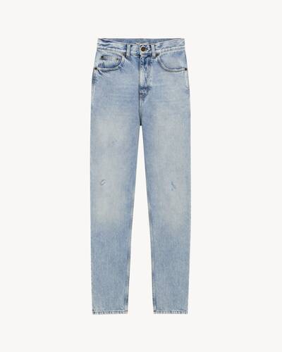 デニム・ジーパン Saint Laurent Carrot-Fit Jeans In Denim Saint Laurent Carrot-fit High Waist Jeans | italist, ALWAYS