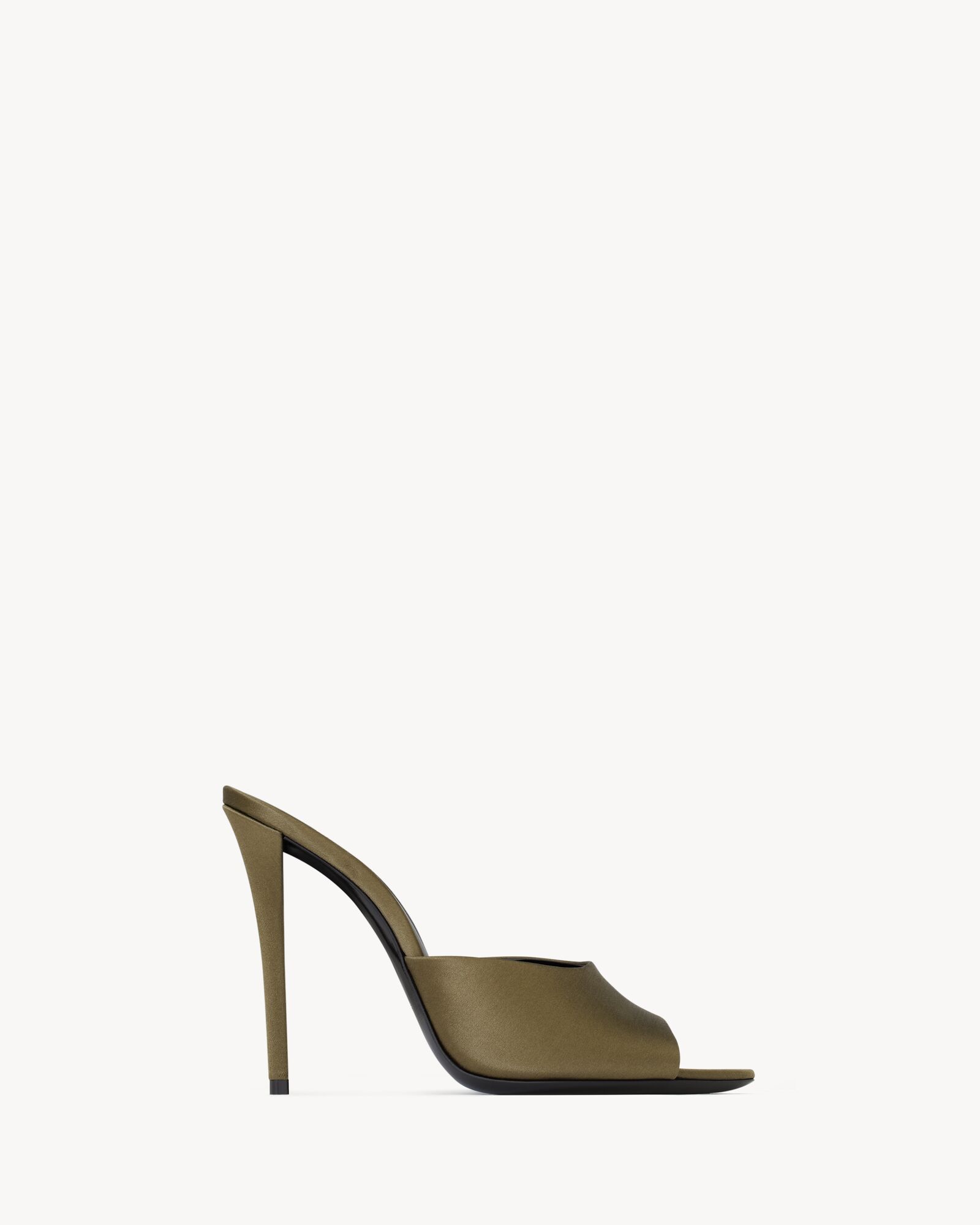 GOLDIE mules in satin crepe | Saint Laurent | YSL.com