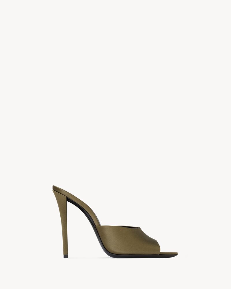 Mule GOLDIE in crêpe satin