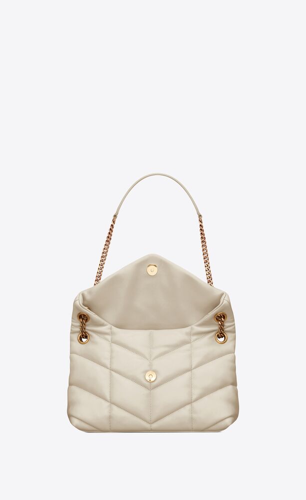 puffer small in quilted nappa leather