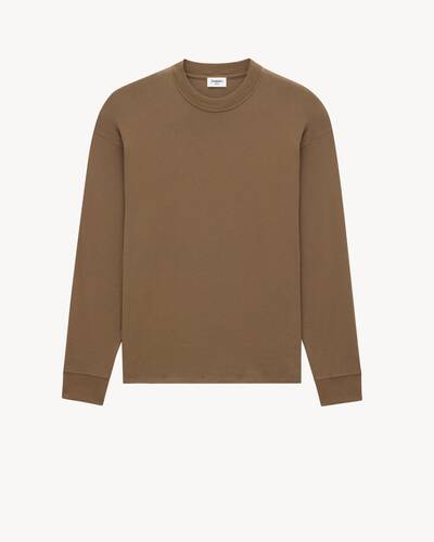 【SAINT LAURENT】送料/関税込 LONG SLEEVE CROPPED T SHIRT Women's Saint Laurent Long-sleeved tops | Lyst