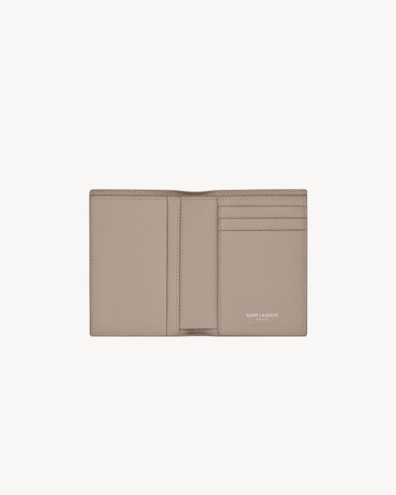 TINY CASSANDRE CREDIT CARD WALLET IN GRAINED LEATHER