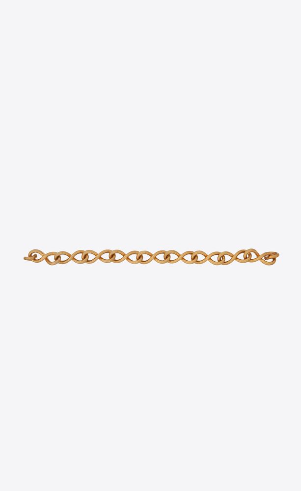 infinity chain charm belt in metal