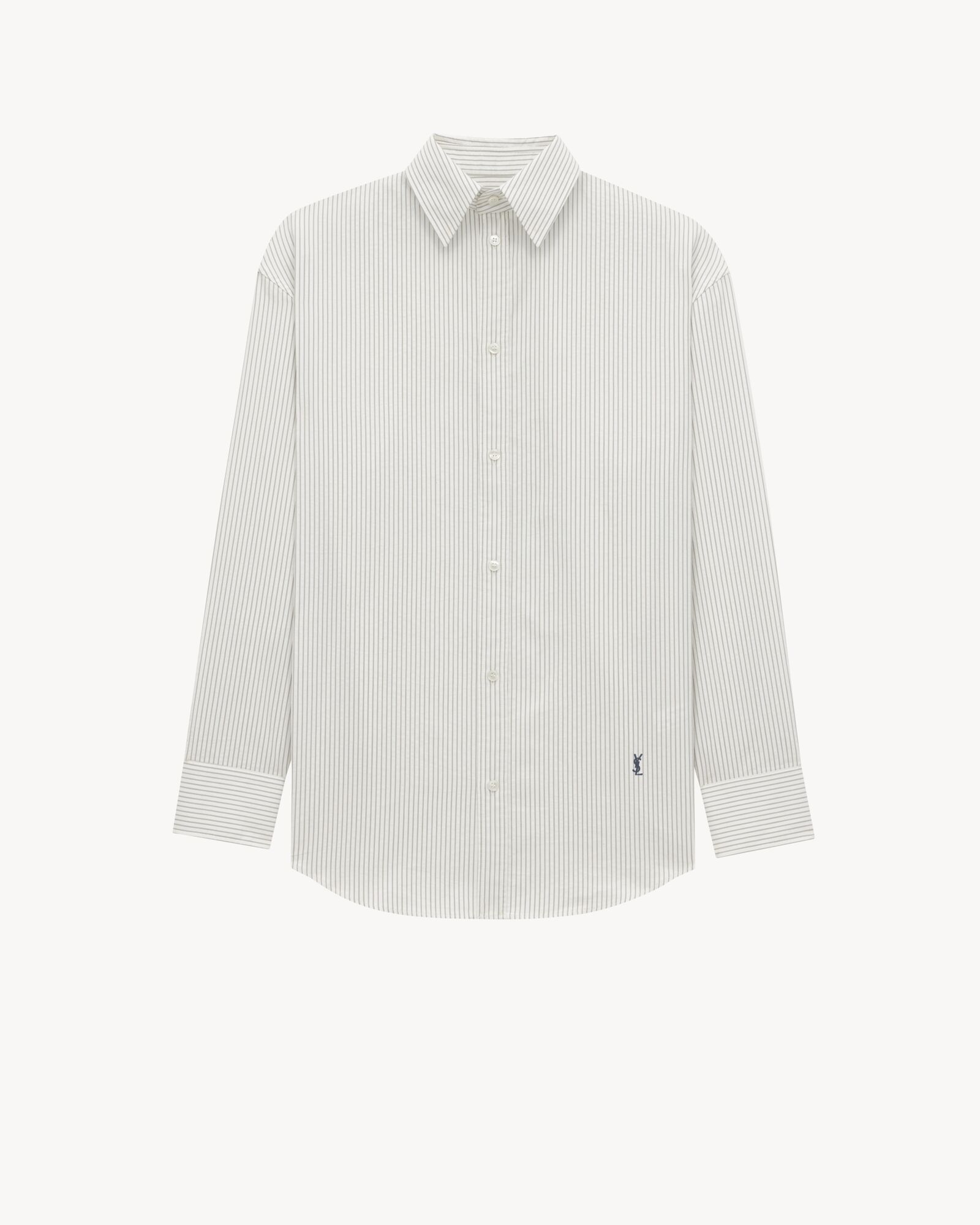 CASSANDRE shirt in striped cotton poplin