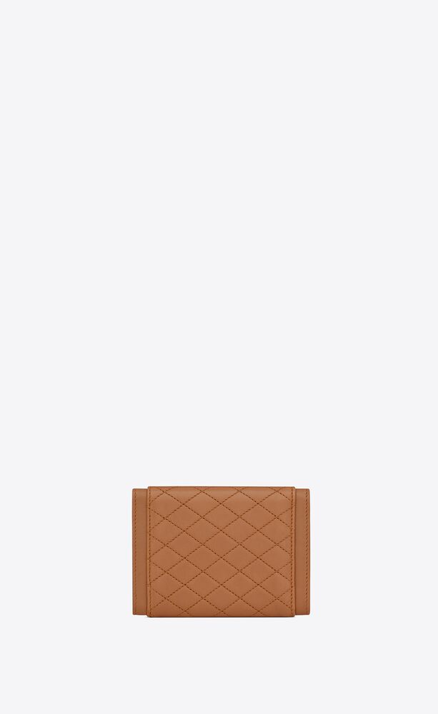 gaby small envelope wallet in quilted lambskin
