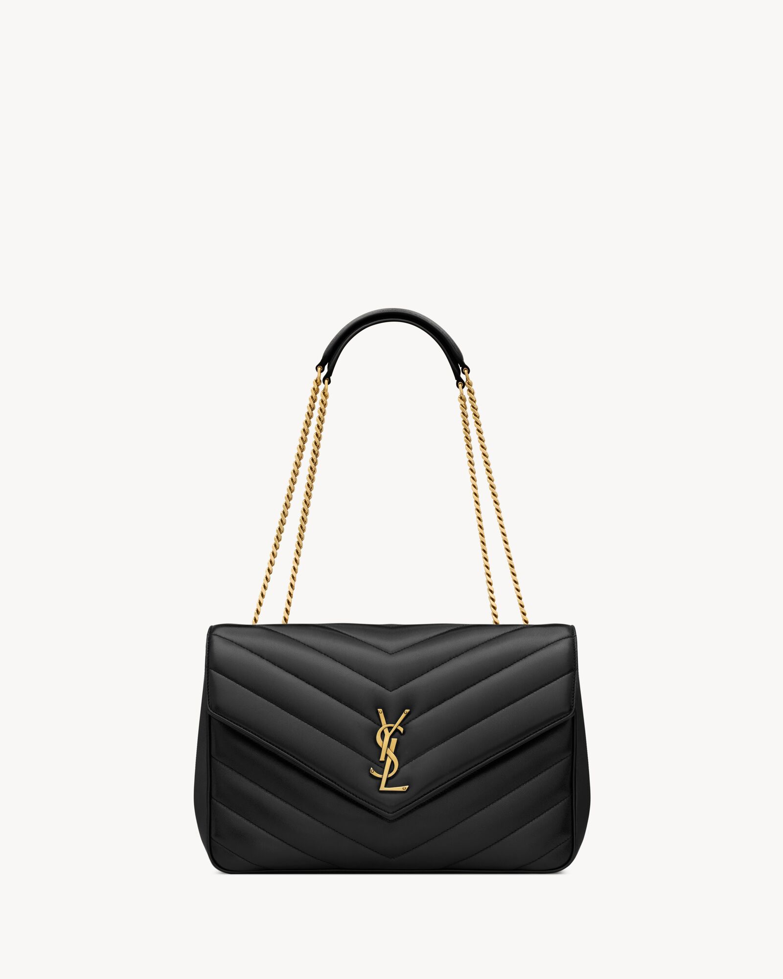 LOULOU large in MATELASSÉ lambskin — 803541AAEAX1000