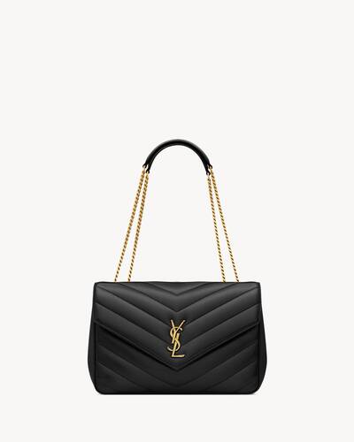 ショルダーバッグ・ポシェット Saint Laurent Loulou Mini Black Leather Bag LOULOU MINI in lambskin | Saint Laurent | YSL US
