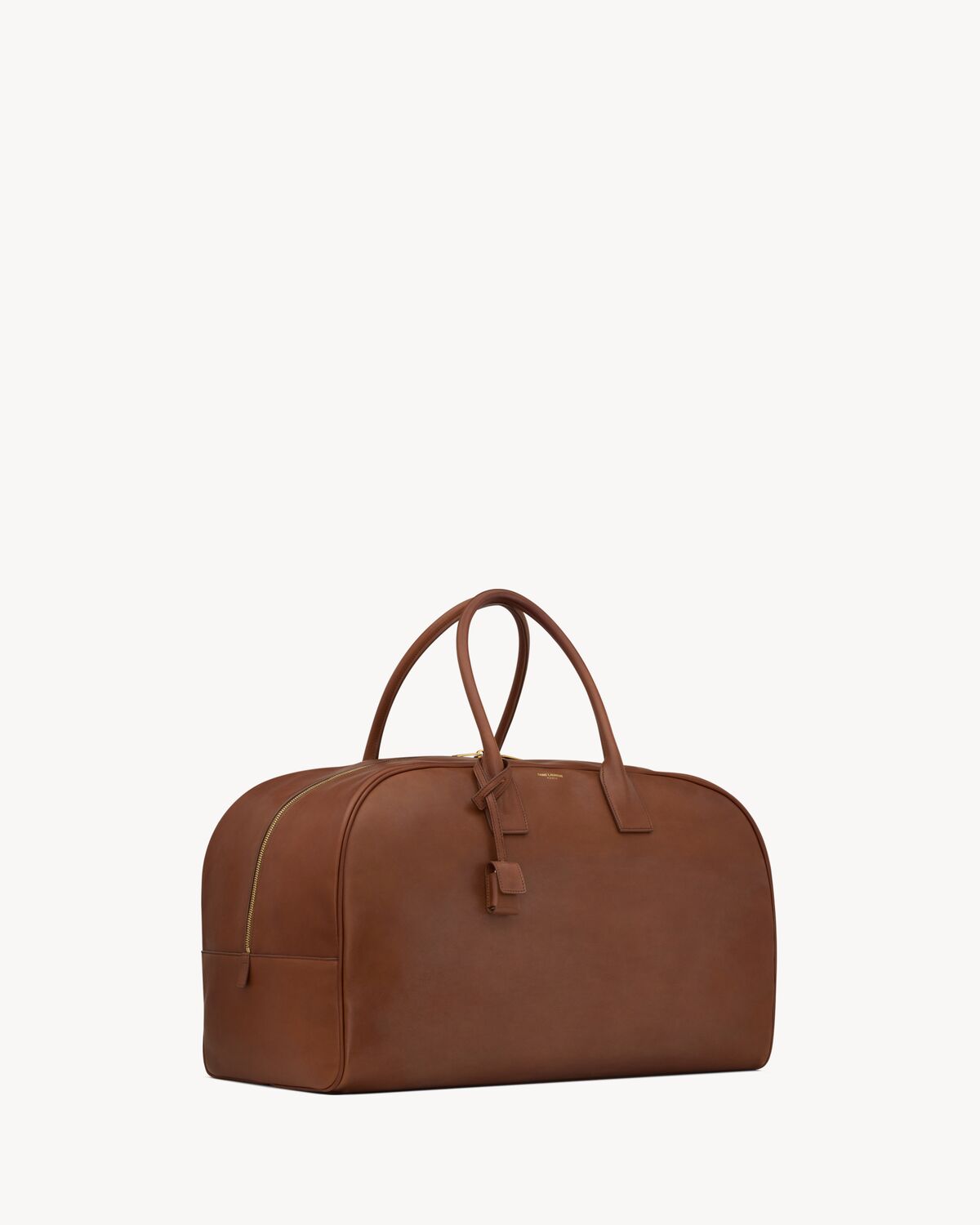 bowling duffle bag in smooth leather