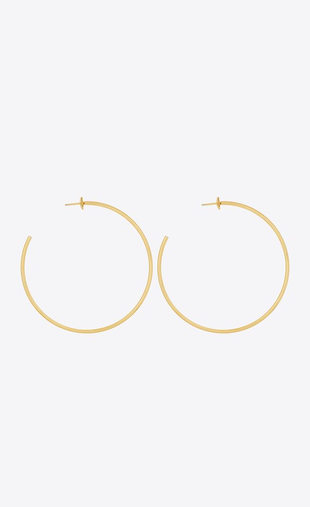 hoop earrings in 18k yellow gold