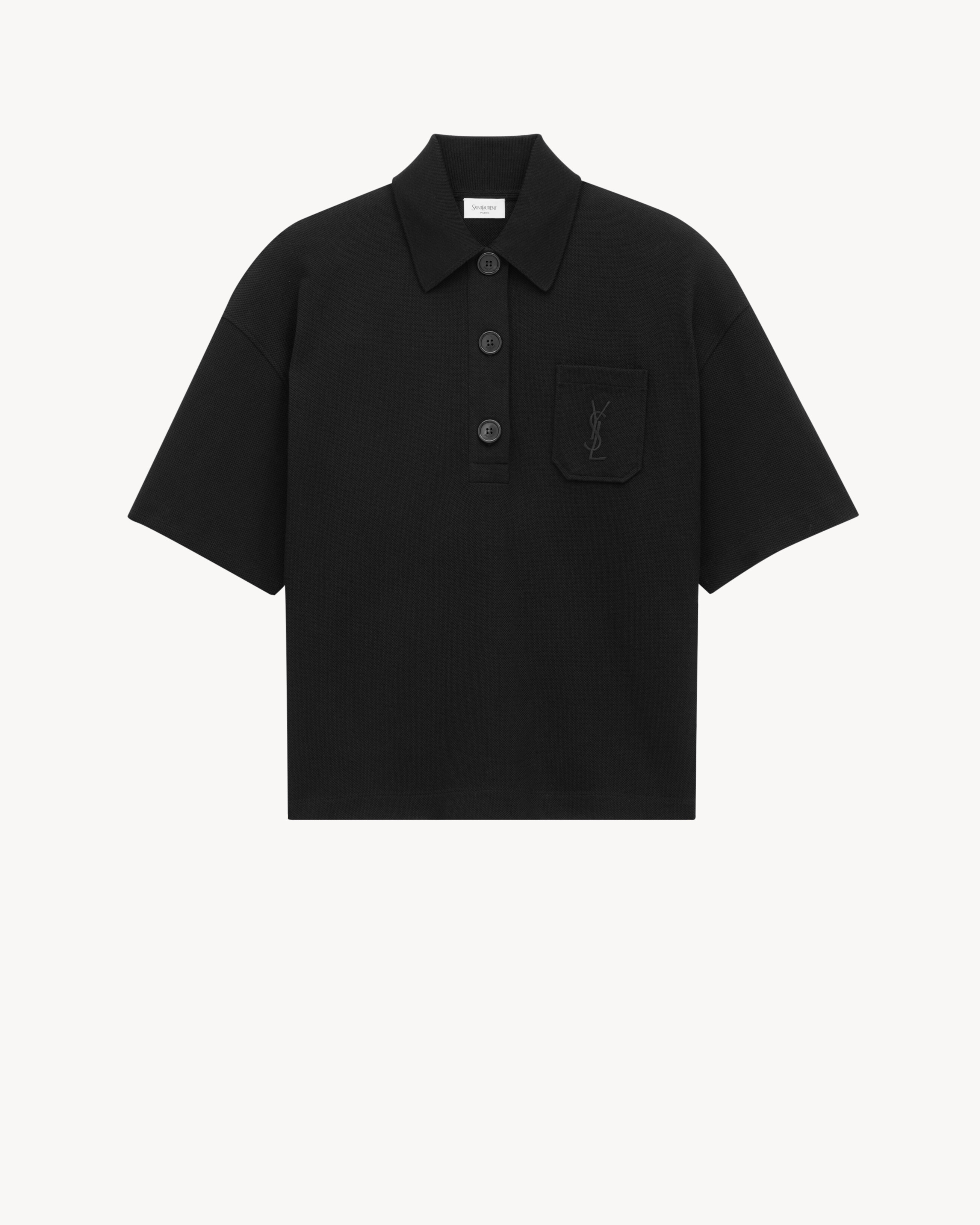 polo CASSANDRE oversize en piqué de coton