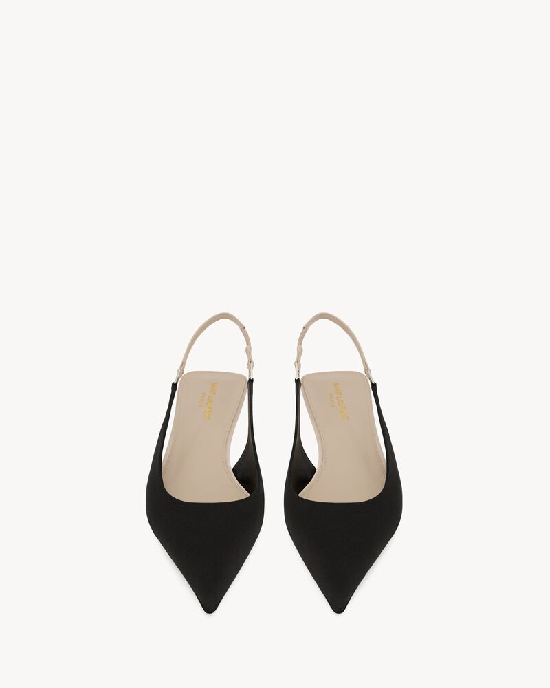 CHERISH slingbacks en crêpe satin