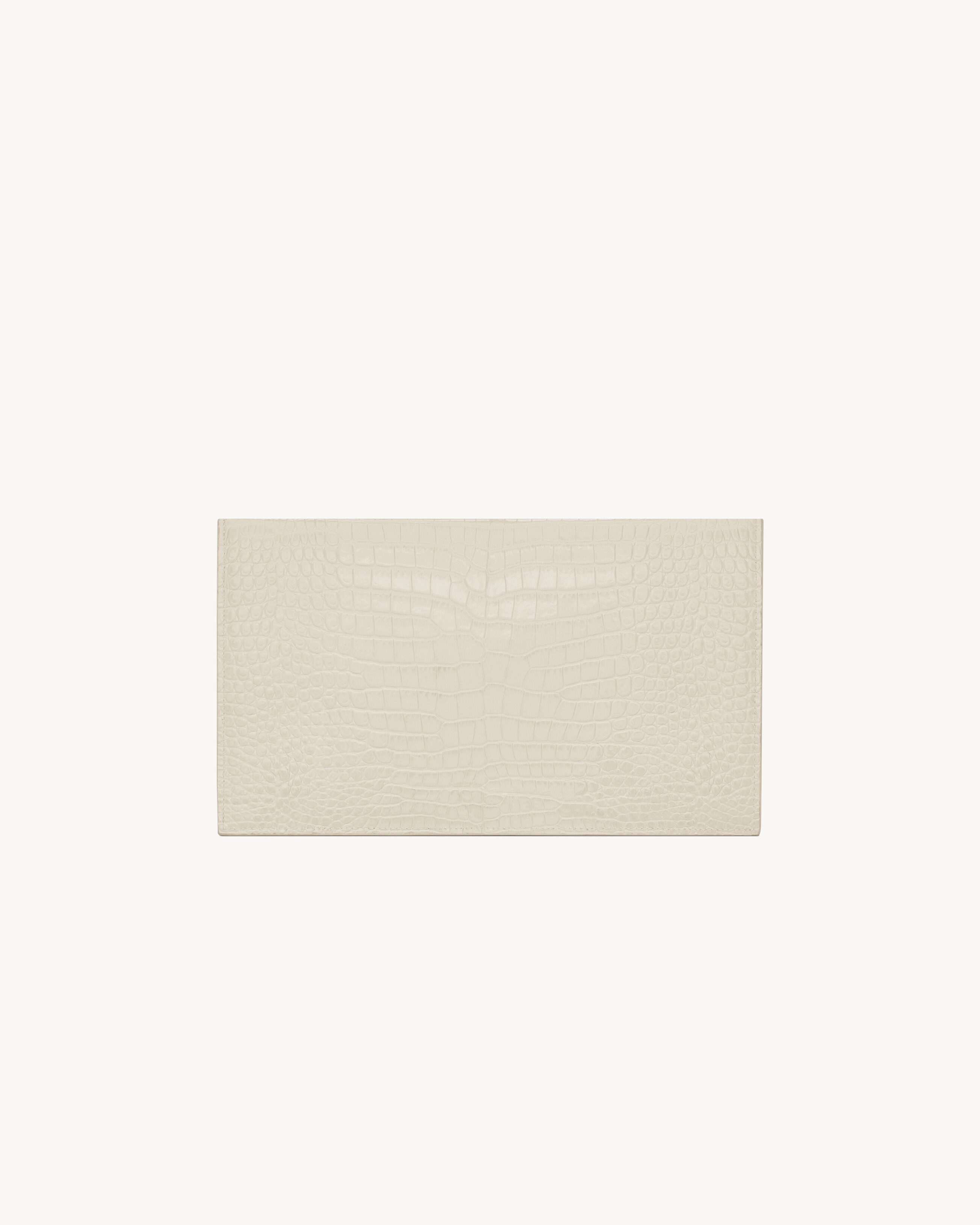 UPTOWN POUCH IN CROCODILE-EMBOSSED SHINY LEATHER