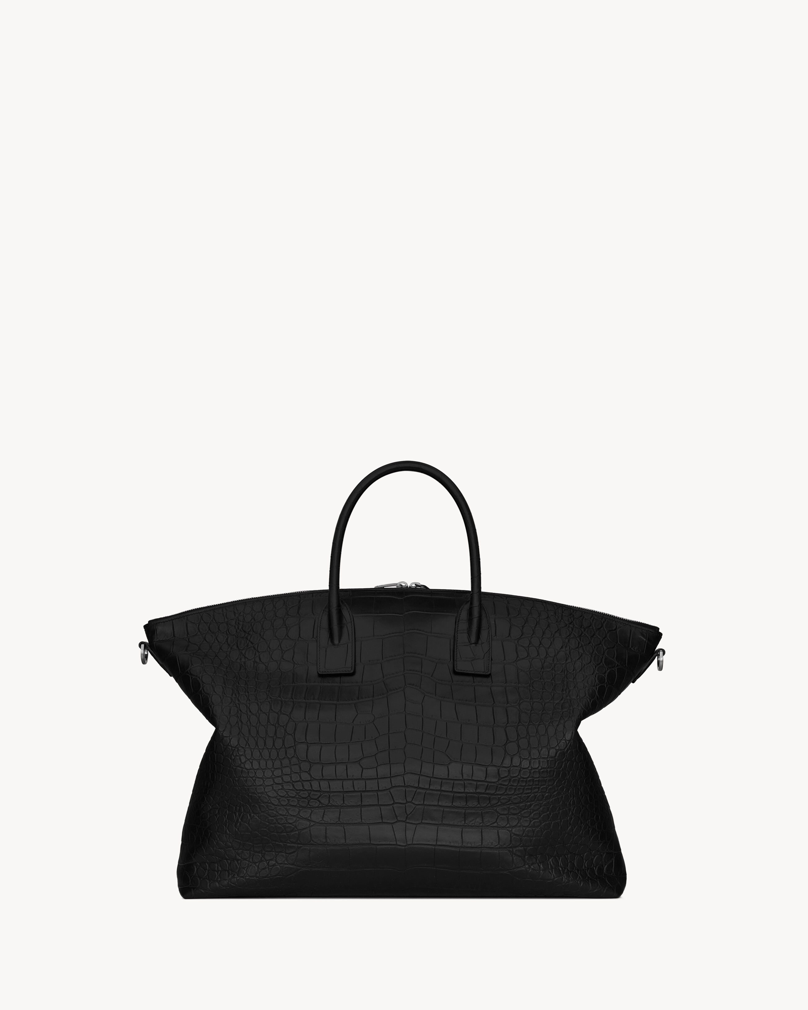 Bolso OVERSIZE BOWLING de piel repujada tipo cocodrilo