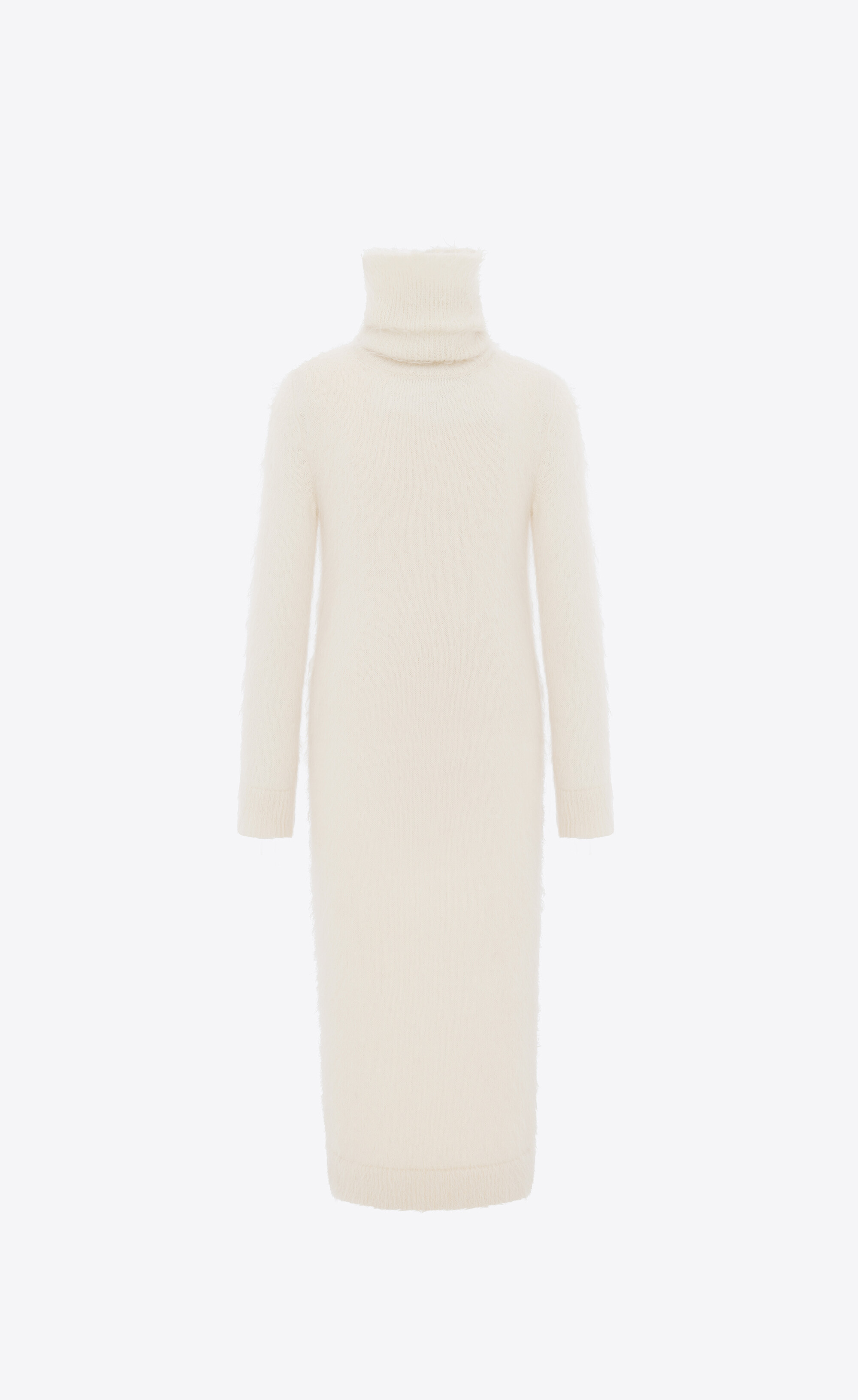 Extra-long turtleneck sweater in mohair | Saint Laurent | YSL.com