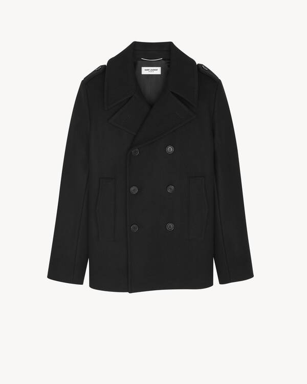 Yves Saint Laurent コート 金ボタン ハート ピンク M