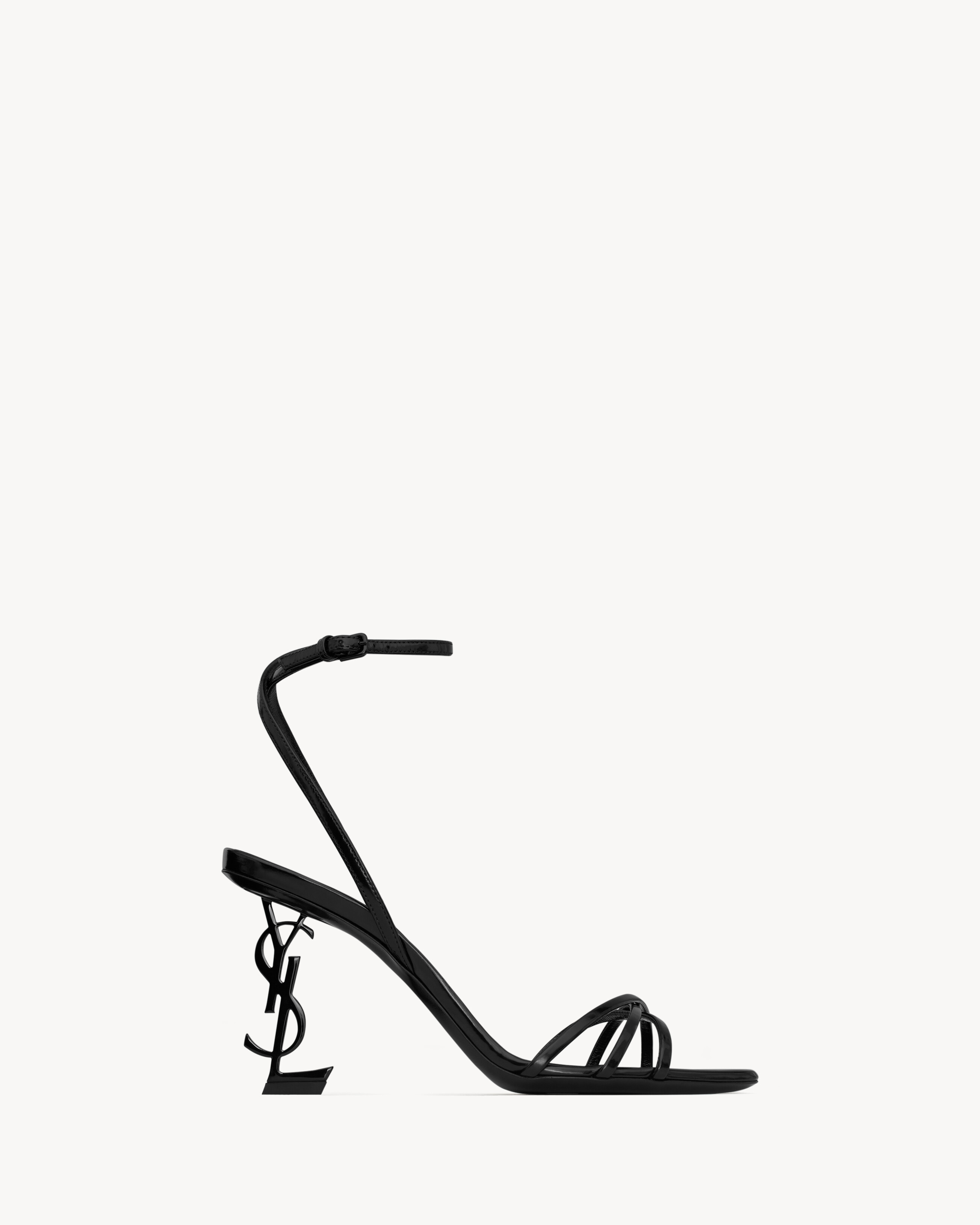 OPYUM sandals in glazed leather Saint Laurent