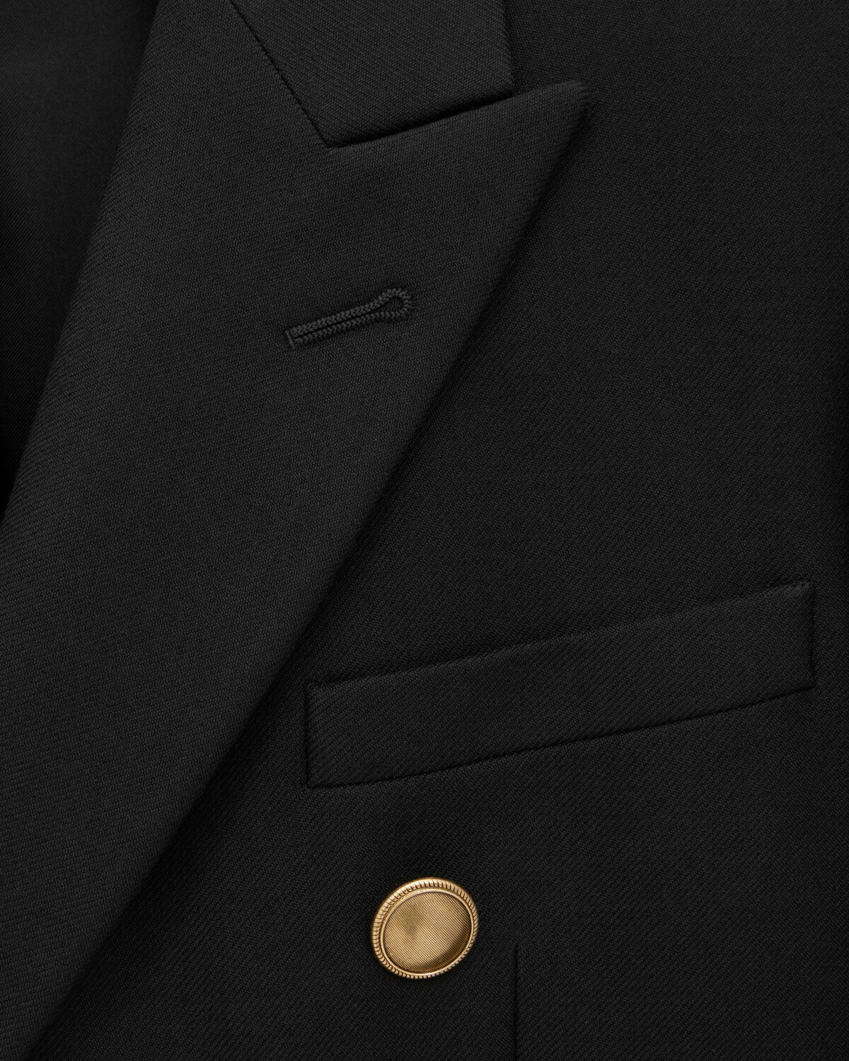 jacket in wool gabardine