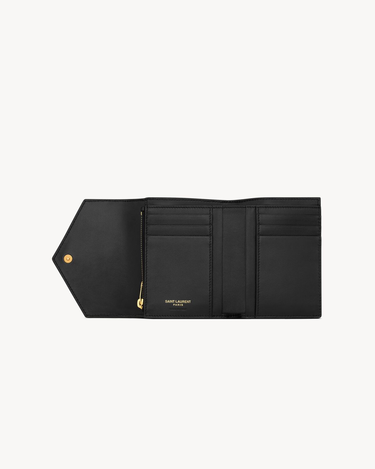 CASSANDRE MATELASSÉ compact tri fold wallet in LAMBSKIN