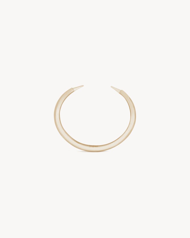 Spiky bracelets in 18K grey gold, yellow, gold and pale gold