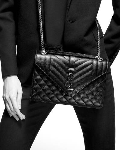 saint laurent monogram envelope shoulder bag