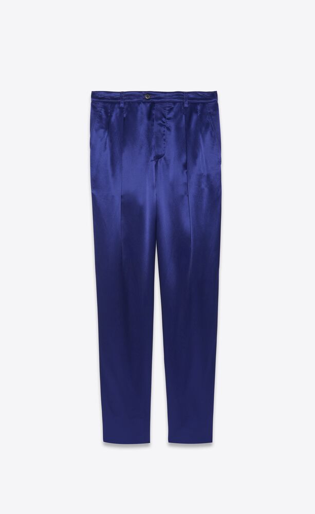  high-rise pants in satin