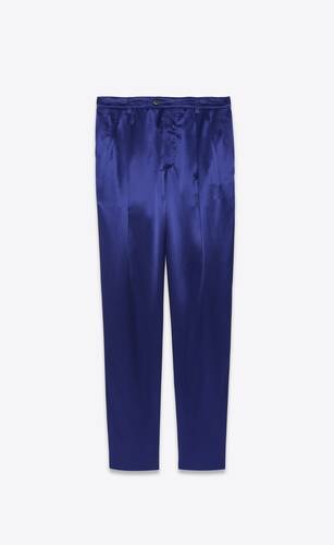  high-rise pants in satin