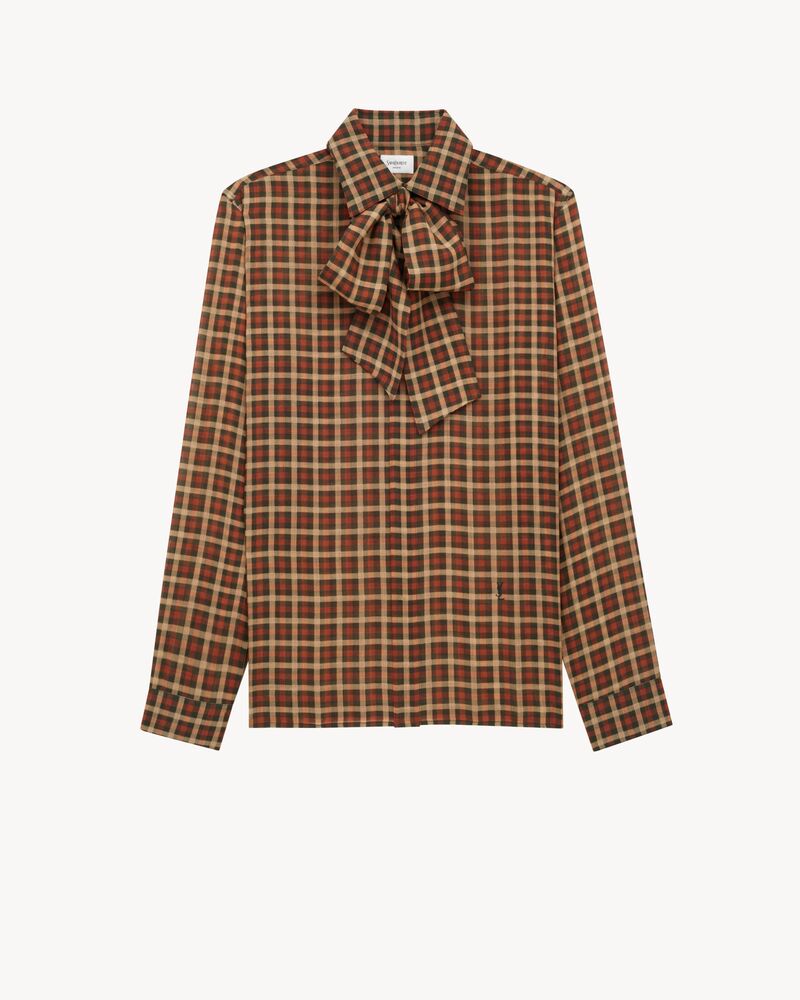 CASSANDRE shirt in vichy silk