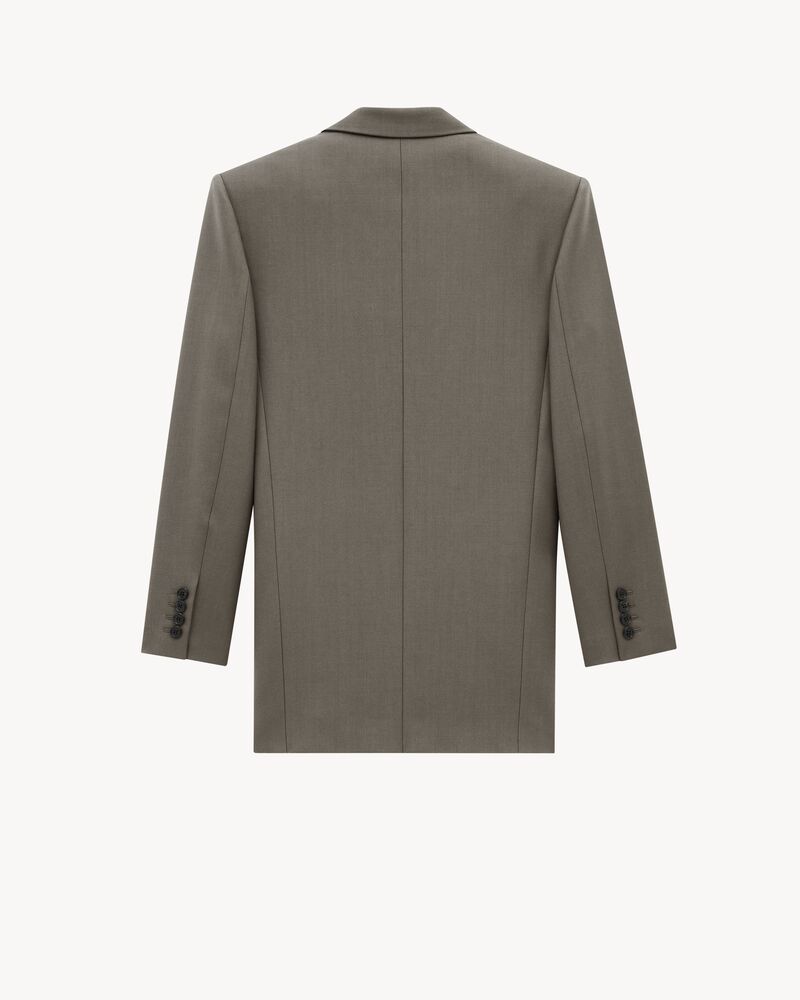 Jacket in Wool Gabardine