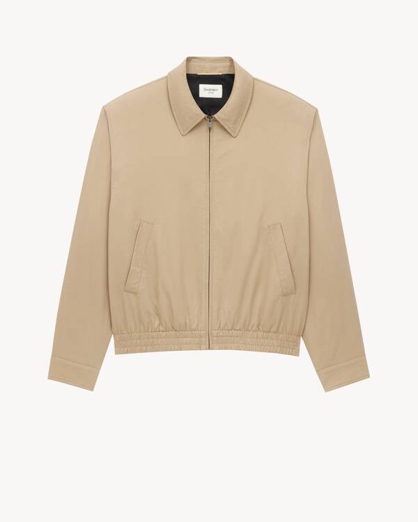 jacket in cotton serge | Saint Laurent | YSL DK