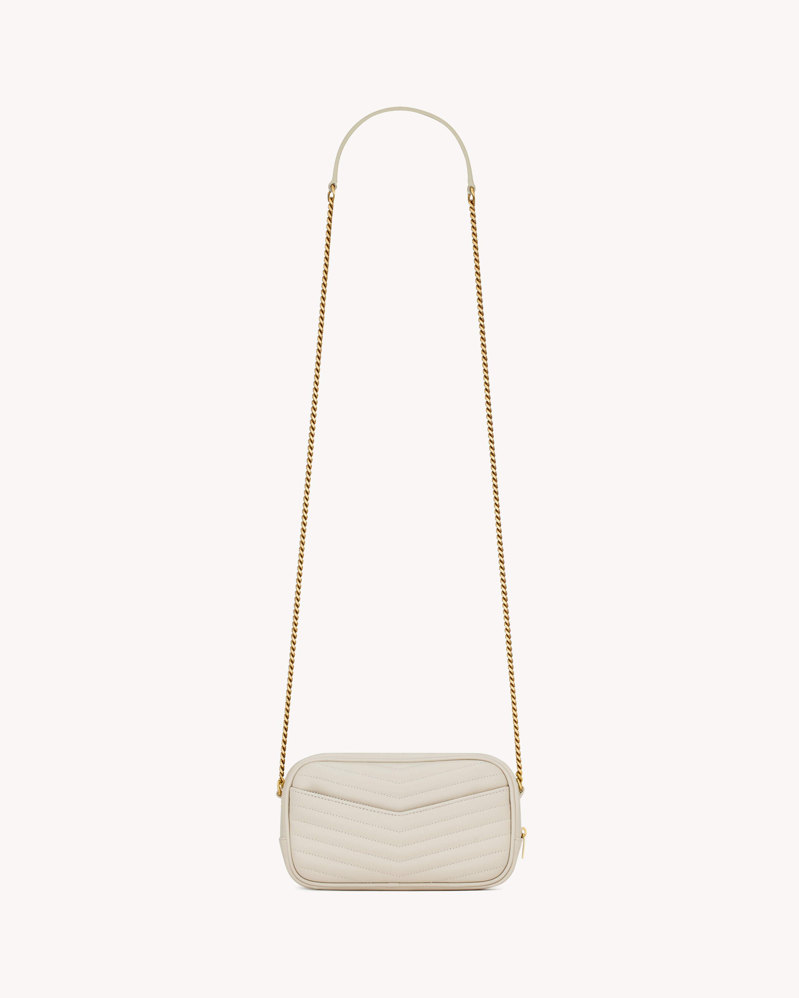 MINI LOU绗缝皮革手袋