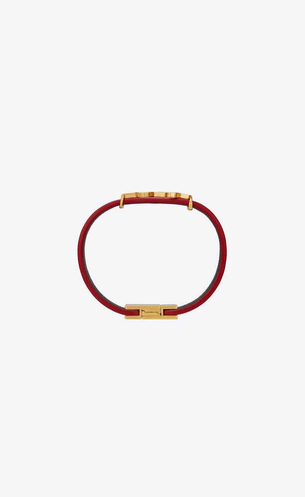 OPYUM bracelet in patent leather and metal | Saint Laurent Cyprus | YSL.com