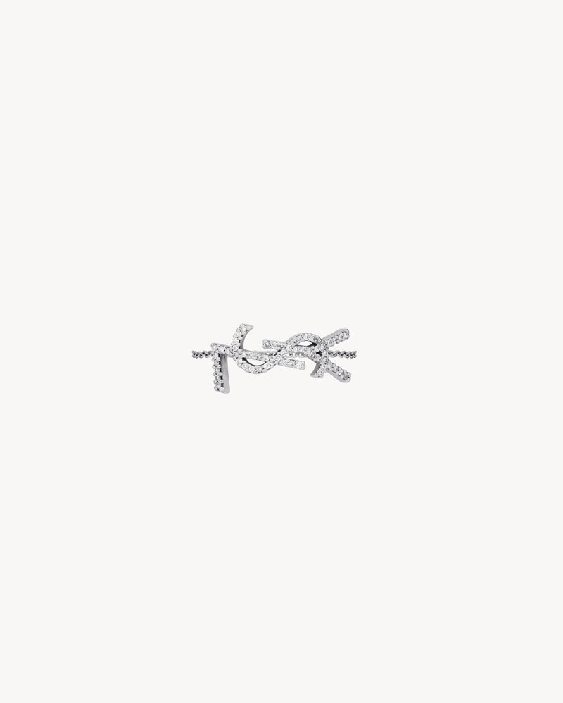 Bague CASSANDRE en or GRIS 18 carats et diamants