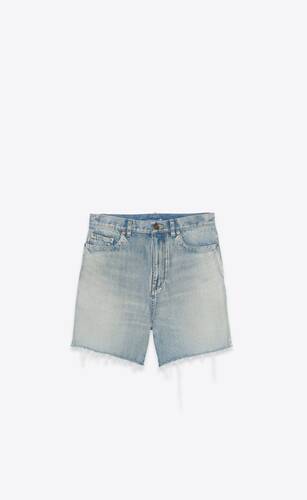 pantalones cortos california de twill de denim azul santa mónica