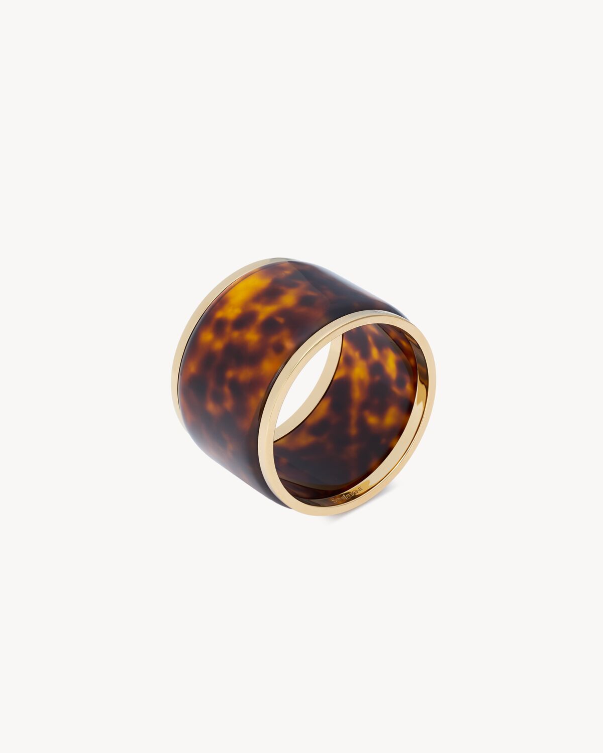 tortoiseshell bangle in resin and metal