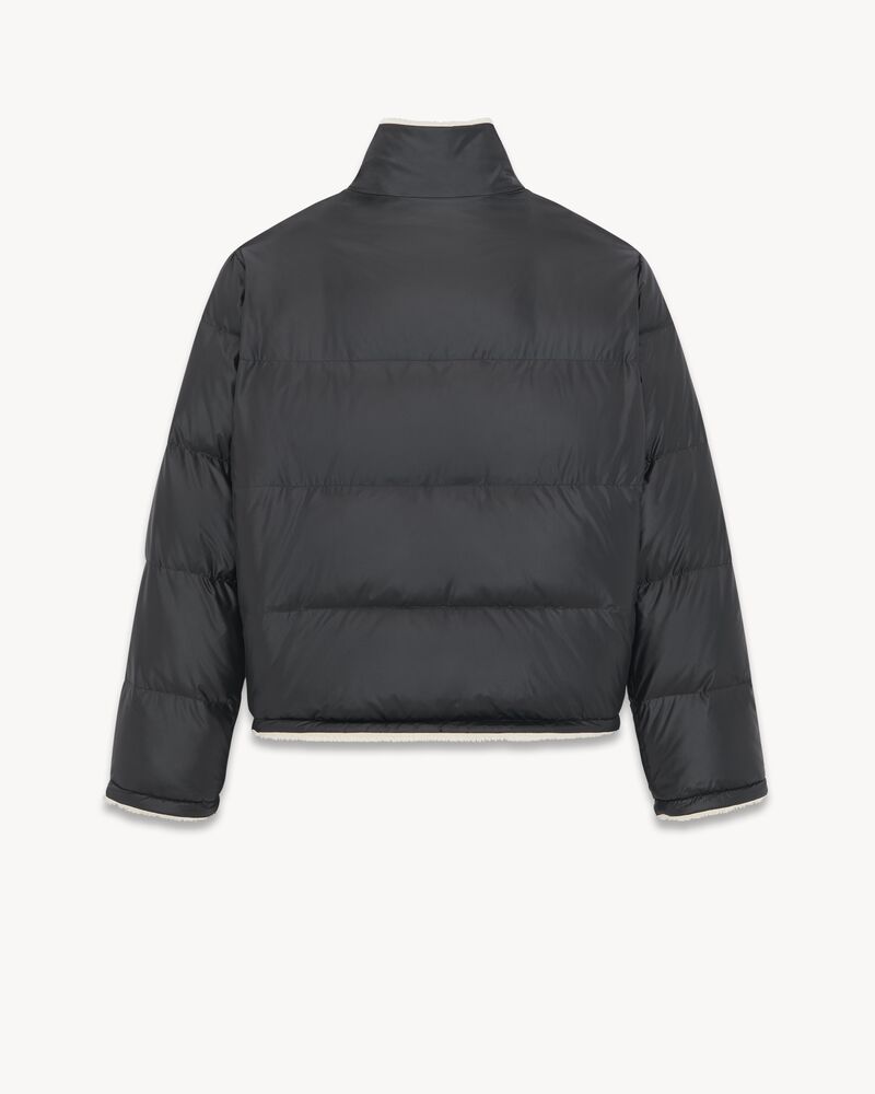 saint laurent down puffer jacket in nylon